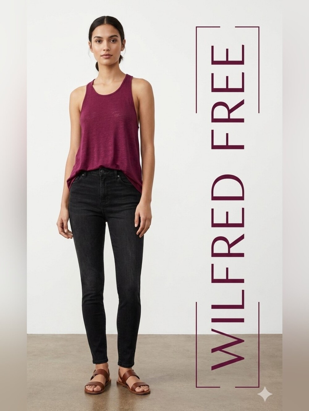 Wilfred Burgundy Tank Styling